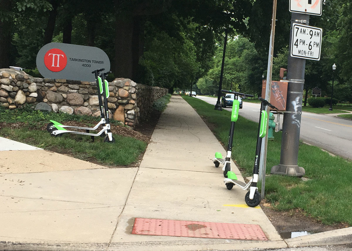 Dockless electric scooters in Butler-Tarkington